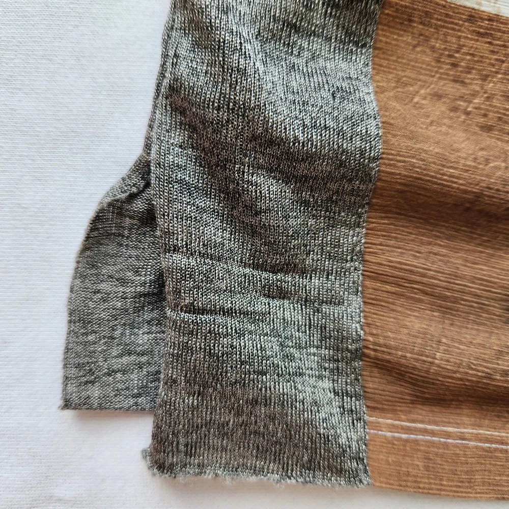 Zara Patchwork Print Top Semi Sheer Lightweight Hippie Festival Prairie Comfy - Picture 7 of 13